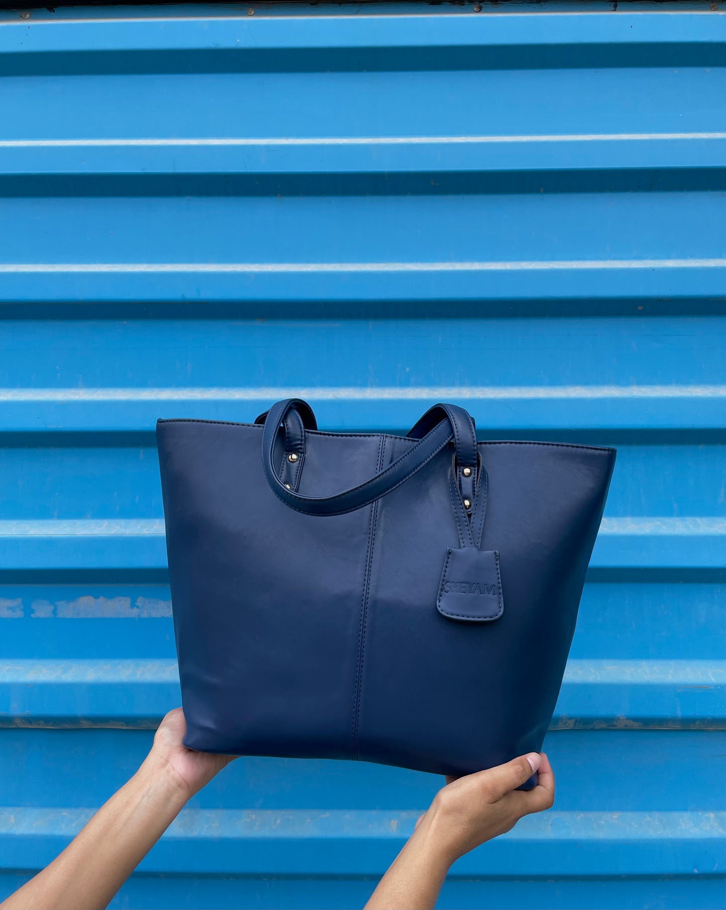 The Working Girl Tote (Denim Blue)