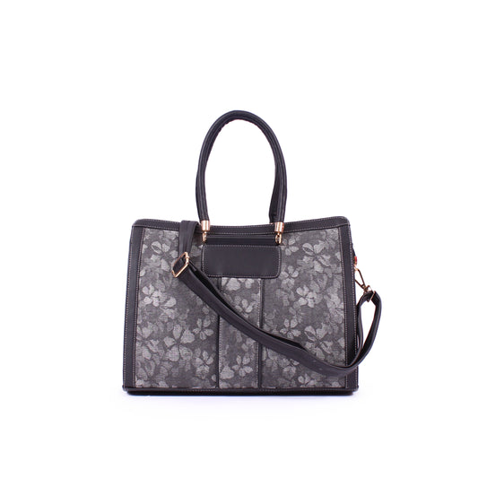 Floral Tote (Black)