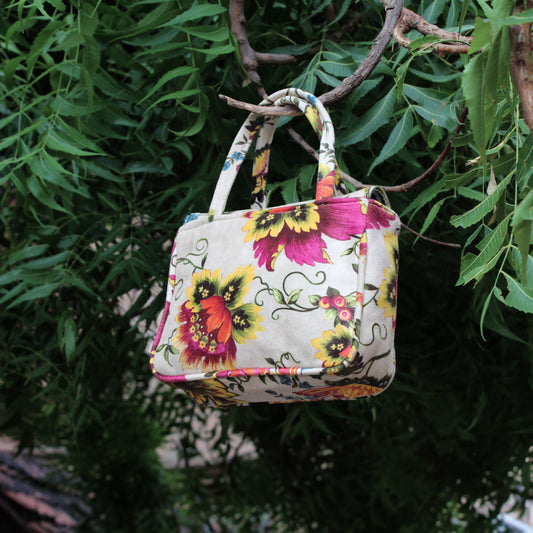 Floral Mini Box Handbag (Blossom Print)