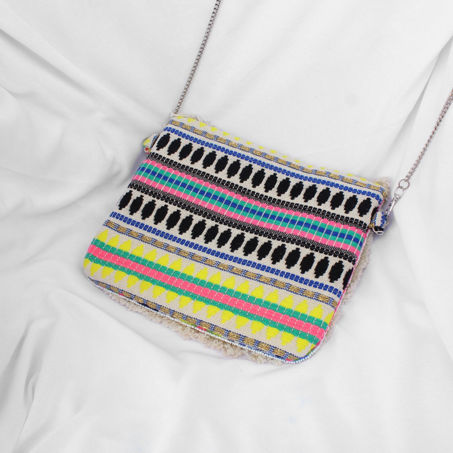 Banjara Bag (Off White-Yellow-Black)